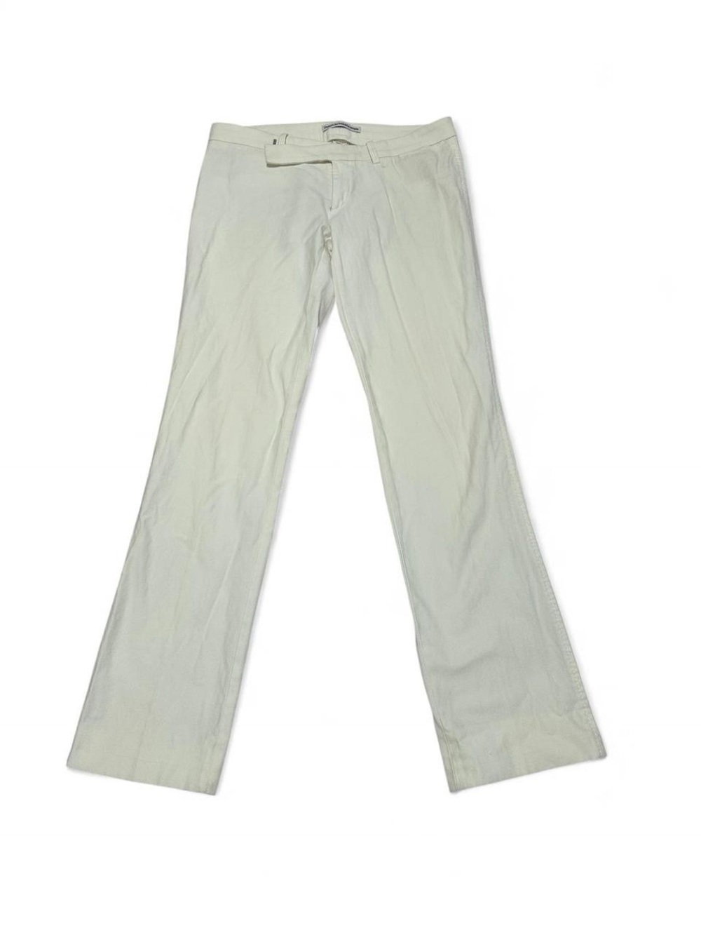 y2k vintage creamish white low rise slack trousers